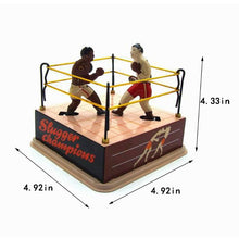 Load image into Gallery viewer, MS381 Boxer Boxing Slugger Champions Retro Clockwork Wind Up Tin Toy Collectible
