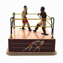 Load image into Gallery viewer, MS381 Boxer Boxing Slugger Champions Retro Clockwork Wind Up Tin Toy Collectible
