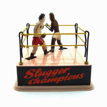 Load image into Gallery viewer, MS381 Boxer Boxing Slugger Champions Retro Clockwork Wind Up Tin Toy Collectible
