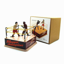 Load image into Gallery viewer, MS381 Boxer Boxing Slugger Champions Retro Clockwork Wind Up Tin Toy Collectible
