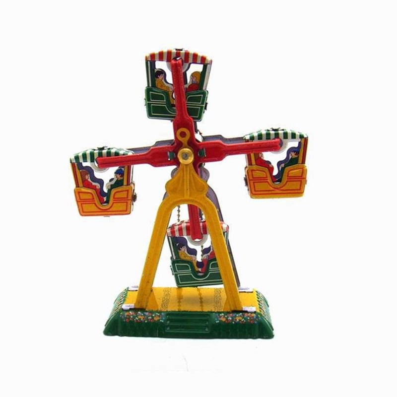 MM302 Riding Ferris Wheel Tin Toy Christmas Decor Ornament Collectible