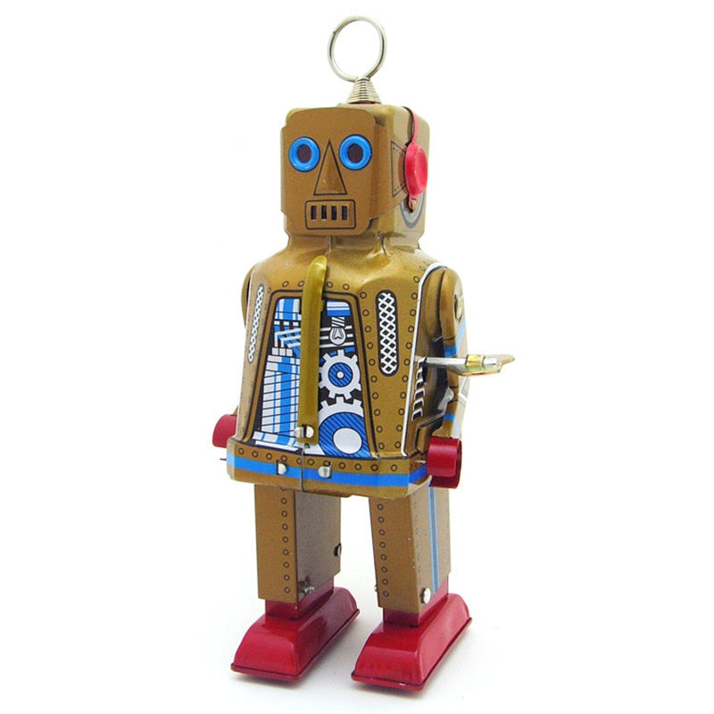 MS403 Mechanical Space Robot Retro Clockwork Wind Up Tin Toy