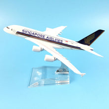 Load image into Gallery viewer, Singapore Airlines A380 9V-SKA Airbus Airplane 16cm Diecast Plane Model
