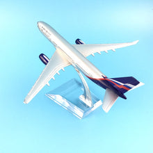 Load image into Gallery viewer, Aeroflot Airlines Russian Airbus A330 Airplane 16cm Diecast Plane Model
