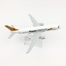Load image into Gallery viewer, Tiger Airways A320 Airbus Airplane 16cm Diecast Plane Model
