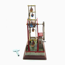 Load image into Gallery viewer, MS435 Vintage Snowflake Ferris Wheel Retro Clockwork Wind Up Tin Toy Collectible
