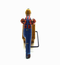 Load image into Gallery viewer, MS475 Removal Man Box Mover Worker Retro Clockwork Wind Up Tin Toy Collectible
