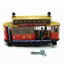 Load image into Gallery viewer, MS639 Vintage San Francisco Tram Car Retro Clockwork Wind Up Tin Toy Collectible
