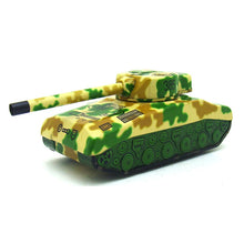 Load image into Gallery viewer, MS474 Vintage Sherman Tank Rotating Turret Retro Clockwork Wind Up Tin Toy Collectible
