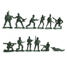 Load image into Gallery viewer, 130 pcs Classic WWII Military Playset Plastic Toy Soldier Army Men 5cm Figures &amp; Accessories
