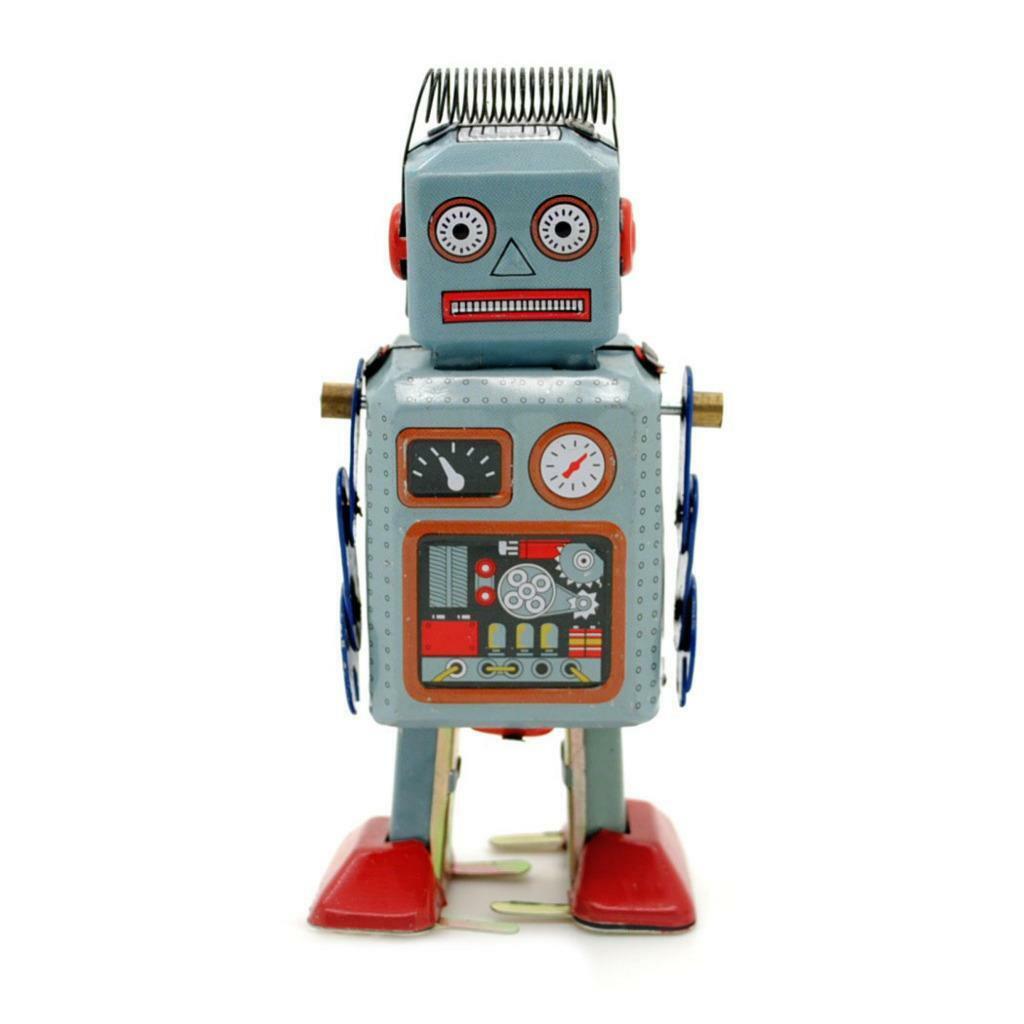 MS294 Radiocon Robot Retro Clockwork Wind Up Tin Toy Collectible