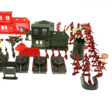 Load image into Gallery viewer, 330 pcs Classic WWII Military Playset Plastic Toy Soldier Army Men 4cm Figures &amp; Accessories
