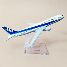 Load image into Gallery viewer, ANA Airlines Japan Boeing 777 Airplane 16cm Diecast Plane Model
