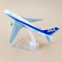 Load image into Gallery viewer, ANA Airlines Japan Boeing 777 Airplane 16cm Diecast Plane Model
