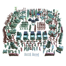 Load image into Gallery viewer, 307 pcs Classic WWII Military Playset Plastic Toy Soldier Army Men 4cm Figures &amp; Accessories
