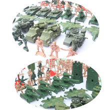 Load image into Gallery viewer, 203 pcs Classic WWII Military Playset Plastic Toy Soldier Army Men 5cm Figures &amp; Accessories
