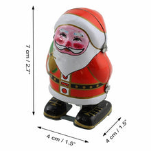 Load image into Gallery viewer, MS241 Vintage Santa Claus Robot Retro Clockwork Wind Up Tin Toy Collectible
